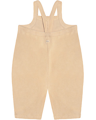 Organic Zoo Cropped Dungarees - Pebble - Organic Cotton Terry Dungarees