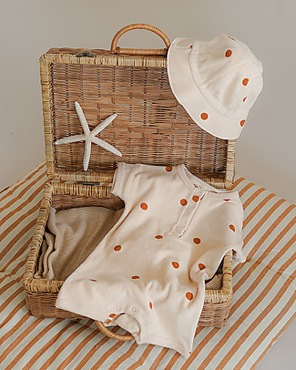 Organic Zoo Dots Sun Hat - Spice - Organic Cotton Sunhats