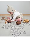 Organic Zoo Flower Pixie Bonnet, Natural - 100% Organic Cotton Winter Hats