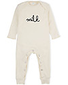 Organic Zoo Long Sleeved Milk Playsuit, Natural - 100% organic cotton Babygrows