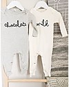 Organic Zoo Long Sleeved Milk Playsuit, Natural - 100% organic cotton Babygrows