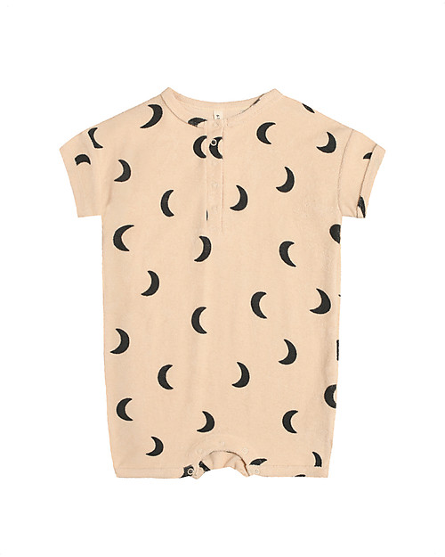 Organic Zoo Midnight Beach Romper - Pebble - Organic Cotton Terry 