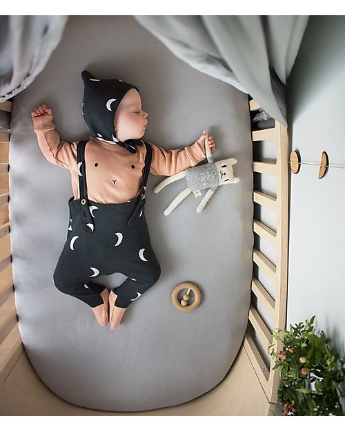 Organic Zoo Midnight Pixie Bonnet, Graphite - 100% Organic Cotton Winter Hats