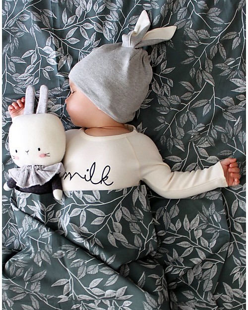 Organic Zoo Milk Bodysuit, Natural - Organic Cotton and Quality! Long Sleeves Bodies