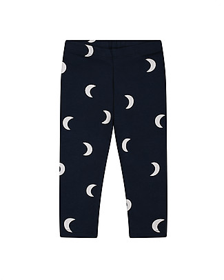 Organic Zoo Navy Midnight Leggings - Moon - 100% Organic Cotton Leggings