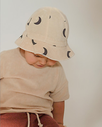 Organic Zoo Pebble Midnight Sun Hat - Moon - Organic Cotton Sunhats