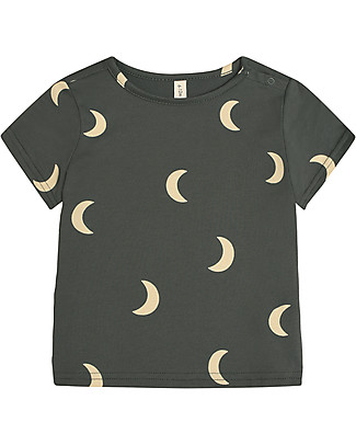 Organic Zoo Shadow Midnight Classic T-shirt - Moon - 100% Organic Cotton T-Shirts And Vests