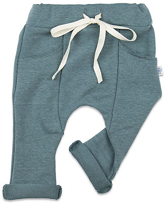 Origami Sweat Pants, Blue - Milk Fiber and organic cotton Trousers