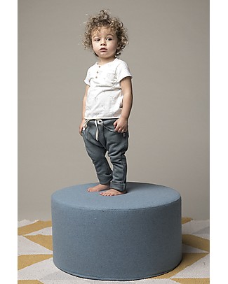 Origami Sweat Pants, Blue - Milk Fiber and organic cotton Trousers