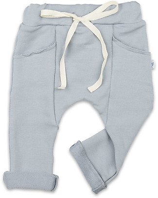 Origami Sweat Pants, Grey - Milk fiber and organic cotton Trousers