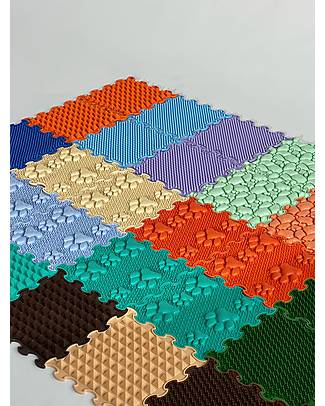 Ortoto Set of 8 Sensory Mats - Little Pyramids - Enjoy the Benefits of Reflexology! Puzzle Mats