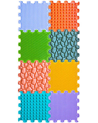 Ortoto Set of 8 Sensory Mats - Nature Gifts - Enjoy the Benefits of Reflexology! Puzzle Mats
