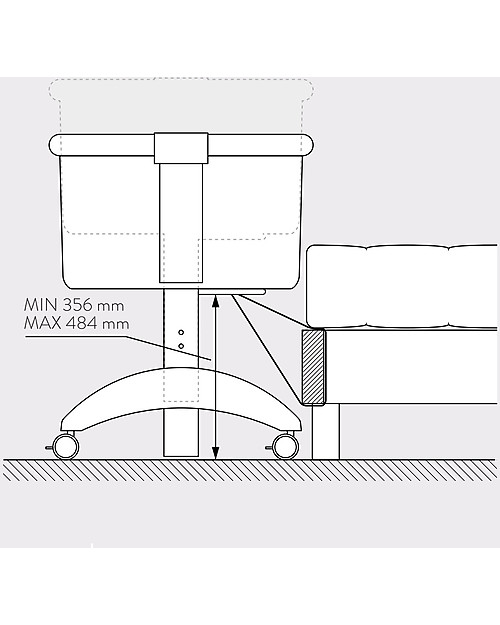 Pali Co-Sleeping Cot Maya, Sand - 0-6 months, solid beech wood Next To Me Cribs