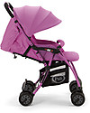 Pali Tre.9 Extra-Light Stroller, Berry Purple - Reclining, 3.9 kg only! Lights Strollers