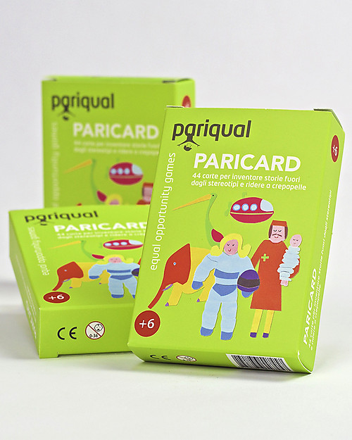 Pariqual Paricard - Hand-drawn Playing Cards - for Fun Storytelling beyond Stereotypes - Made in Italy Story Making Games