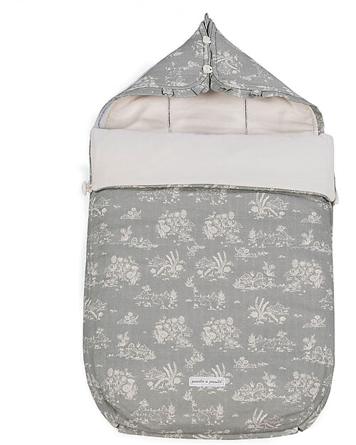 Pasito a Pasito Baby Nest 3 in 1 - Toile De Jouy - Forest - TOG 0.5 - 100% Cotone Sleeping Bags