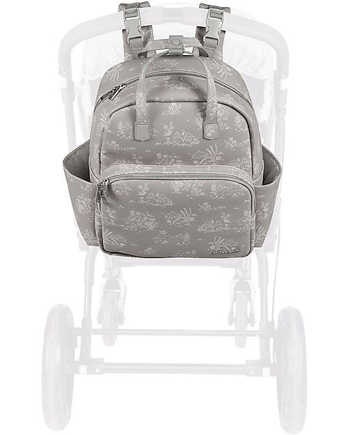 Pasito a Pasito Rucksack Bagpack - Toile De Jouy - Forest - 40x42 Changing Backpack