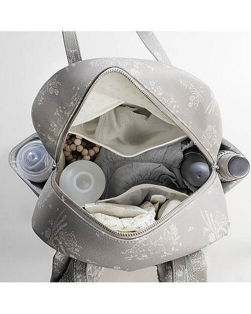 Pasito a Pasito Rucksack Bagpack - Toile De Jouy - Forest - 40x42 Changing Backpack