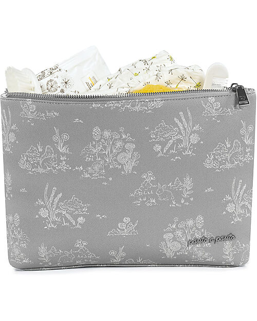 Pasito a Pasito Toilet Case - Toile De Jouy - Forest - 21x18 Makeup Bags and Pouches