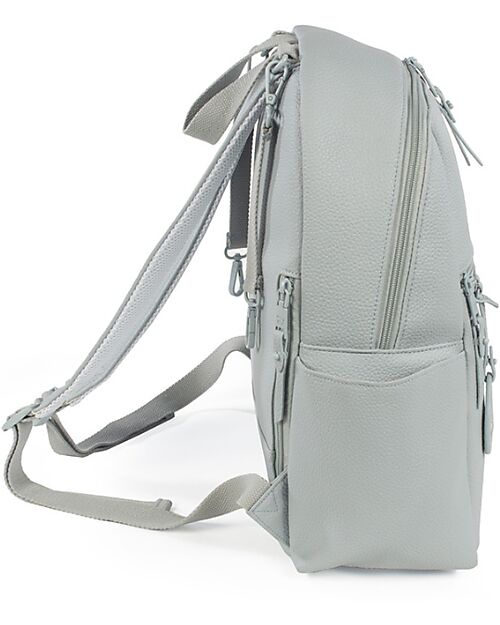 Pasito a Pasito Yummi Stroller Backpack with Changing Mat - Green - Faux Leather Changing Backpack