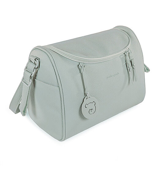Pasito a Pasito Yummi Stroller Bag with Changing Mat - Green - Faux Leather Diaper Changing Bags