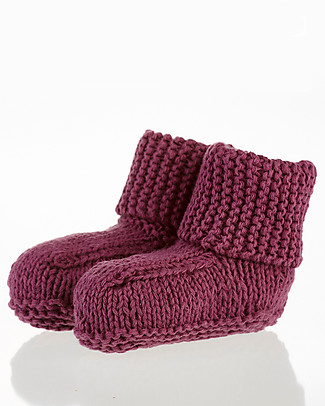 Pebble Baby Shoe - Soft Purple - 100% Organic Cotton Slippers