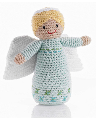 Pebble Christmas Crocheted Angel - Fair Trade Rattles