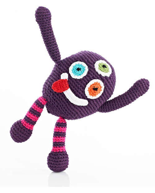 Pebble Chubby Monster Rattle - Silly Rattles