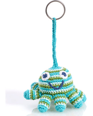 Pebble Crocheted Keyring - Green Octopus Key Rings