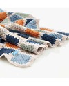Pebble Crocheted Patchwork Baby Blanket Petrol Blue - 85 x 95 cm Muslin Swaddle
