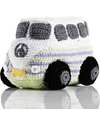 Pebble Crocheted White Camper Van - Fair Trade Rattles