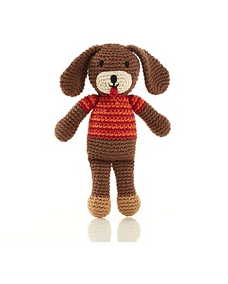 Pebble Dog Boy Rattle - Fair Trade Rattles