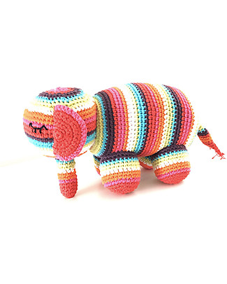 Pebble Elephant Spotty - Fair Trade Rattles