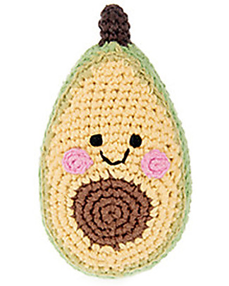 Pebble Friendly Fruit Rattle - Avocado - Handmade! Rattles