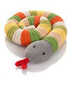 Pebble Knitted Snake Rattle - Green - Fair Trade - 60 cm Rattles