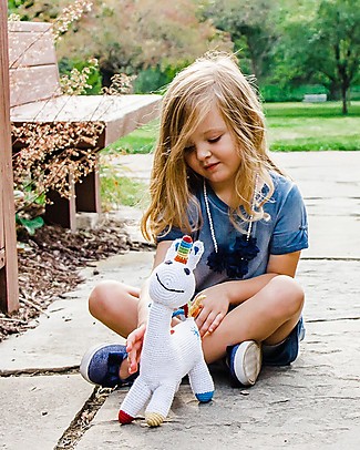 Pebble Once Upon a Time Rainbow Unicorn Toy - Fairtrade - 28 cm Soft Toys