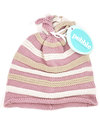 Pebble Organic Pink Striped Hat - Fair Trade Winter Hats