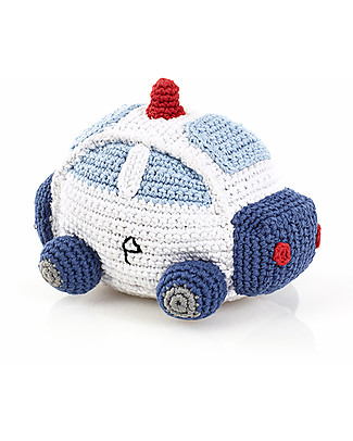 Pebble Police Car Rattle - Fair Trade Rattles