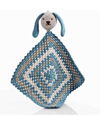 Pebble Sleepy Bunny Doudou - Blue - Organic Cotton Doudou & Comforters