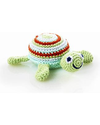 Pebble Turtle Rattle - Green - Fair Trade Rattles