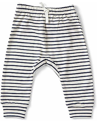 Pehr Harem Pant with Stripes - Ink - 100% GOTS Organic Cotton Trousers