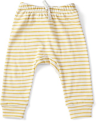 Pehr Harem Pant with Stripes - Marygold - 100% GOTS Organic Cotton Trousers