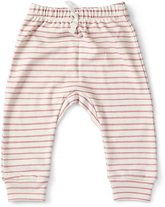 Pehr Harem Pant with Stripes - Pink - 100% GOTS Organic Cotton Trousers