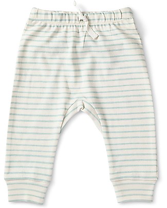 Pehr Harem Pant with Stripes - Sea - 100% GOTS Organic Cotton Trousers