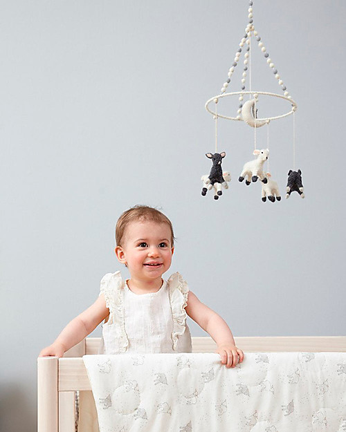 Pehr Lamb Mobile - 100% Wool Felt - Handmade with AZO-Free dyes Mobiles
