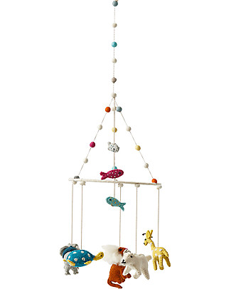 Pehr Noah's Ark Mobile - 100% Wool Felt - Handmade with AZO-Free dyes Mobiles