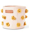 Pehr Pom Pom Basket - Mini - Marigold - 20,3cm x 17,8cm - 100% Natural Cotton Storage organisers