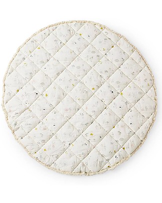Pehr Round Playmat - Magical Forest - 100% Quilted Cotton - 100cm Diameter Padded Playmats