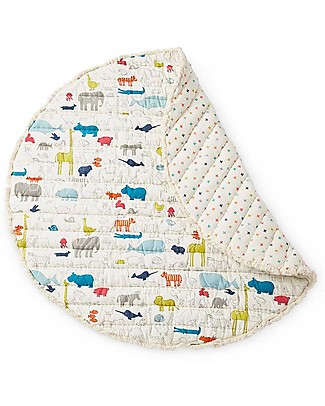 Pehr Round Playmat - Noah's Ark - 100% Quilted Cotton - 100cm Diameter Playmats