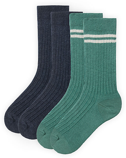 People Wear Organic 2-er Pack Ripp-Socken GOTS Socks